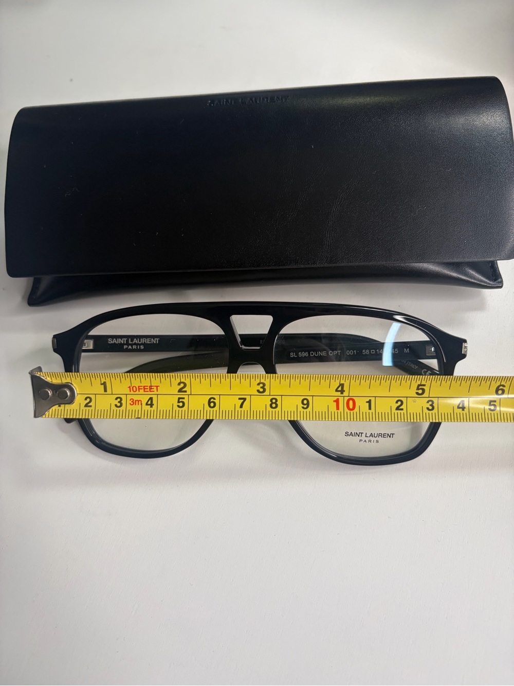 Saint Laurent Black Optical Glasses with Case - Picture 7 of 10